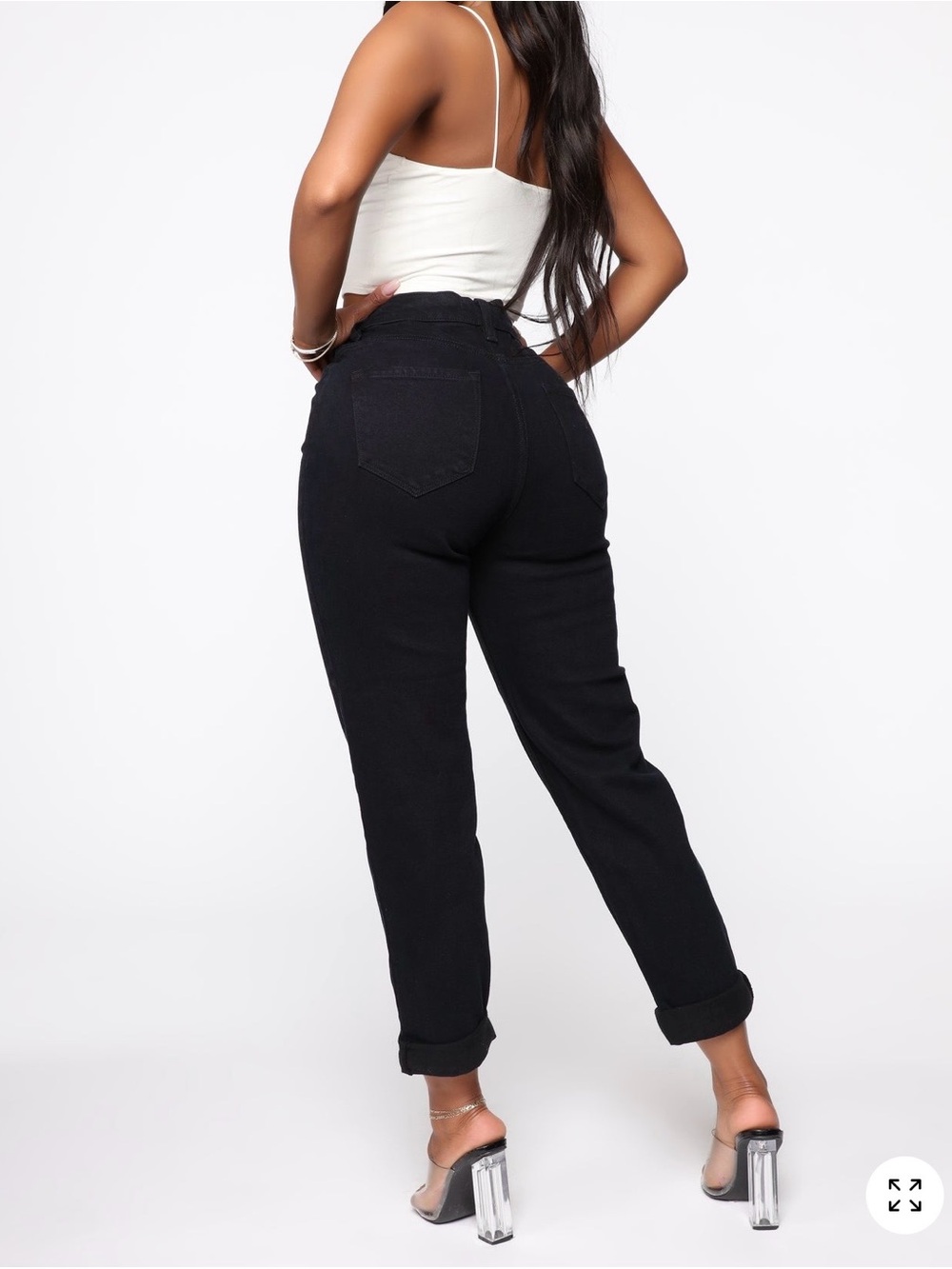 Black High Rise Jeans - Picture 4 of 6
